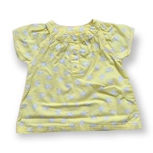 Carter's Baby Girl Yellow Dove Print Top